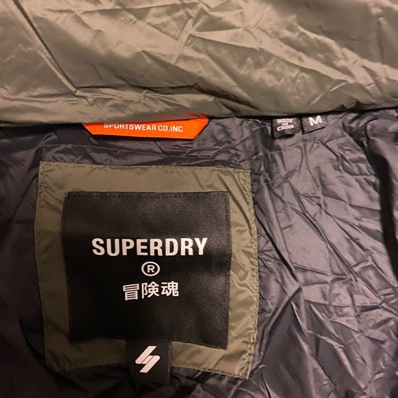 Superdry Olive Puffer Jacket - Picture 3 of 4